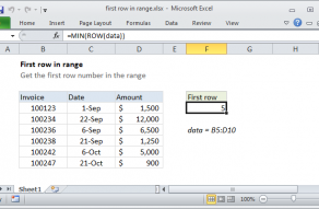 Last row number in range Excel formula Exceljet